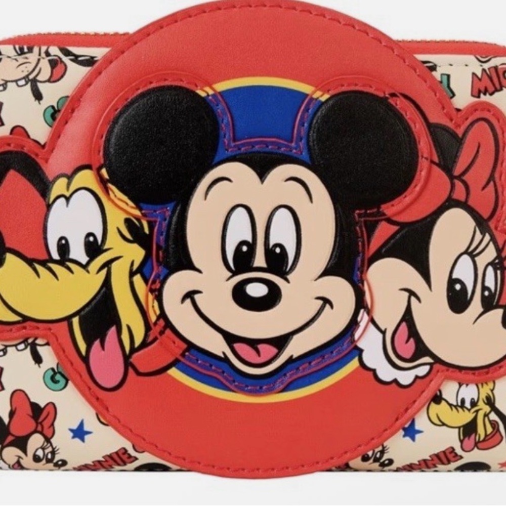 Disney Red and Black Mickey Mouse Coin Purse